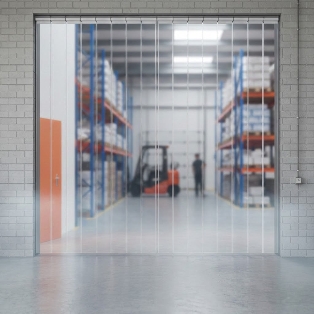 clear pvc strip curtains for warehouse doorway